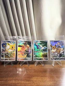 "Pokemon Chinese Blue's Jolteon Flareon Vaporeon Eevee CHR 4 Card Sealed &PL62" - Image 1