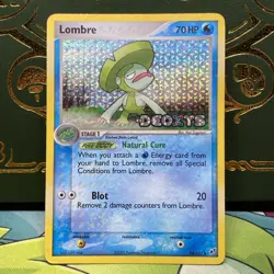 Lombre 34/107 Ex Deoxys 2005 Reverse Holo Foil Stamped Pokemon Card MP - Image 1