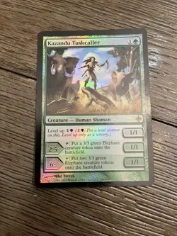 Magic The Gathering Kazandu Tuskcaller Rise Of Eldrazi Foil #191 Rare - Image 1