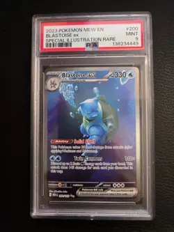 PSA 9 MINT Blastoise EX Special Illustration Rare SV151 200/165 Pokemon Card TCG - Image 1