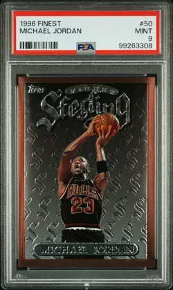 1996 FINEST #50 MICHAEL JORDAN PSA 9 - Image 1