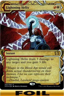 1x - Lightning Helix - FOIL SHOWCASE - Strixhaven: Mystical Archives - NM MTG - Image 1