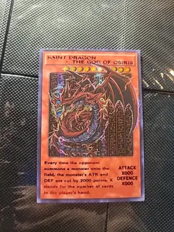 Slifer The Sky Dragon Egyptian God Cards ACG Card Holo Anime Yugioh Alt Art Rare - Image 1