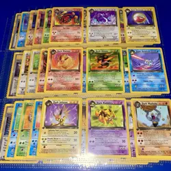NM/M COMPLETE Pokemon 1st Edition TEAM ROCKET 48-Card All UNCOMMON COMMON Set - Image 1
