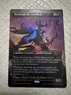MTG Magic The Gathering Acererak the Archlich Rainbow Foil D&D Secret Lair NM - Image 1