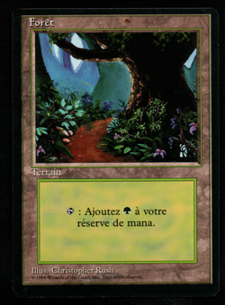 MRM FR/VF For�t - Forest Version 2 PLAYED MTG magic FBB - Image 1