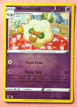 Whimsicott~Cute Pink Pokemon ~Pretty in Pink & Pastel Gallery~Cute Pokemon Cards - Image 1