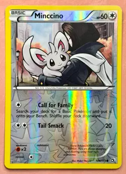 Minccino~Cute Pokemon Cards~Normal Type/Colorless ~ Soft White & Cream Gallery - Image 1