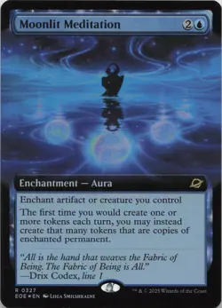 Moonlit Meditation (Extended Art) - FOIL - R Edge of Eternities 327 - MTG - Image 1