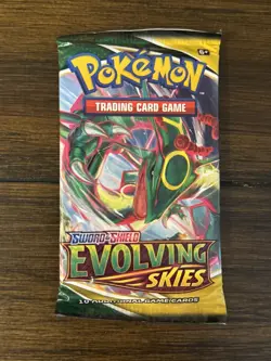 Pokemon Evolving Skies Booster Pack 10 Cards Pack New Sealed Official Pkmn TCG - Image 1