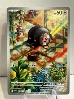 Pokemon TCG - Lechonk Card 209/197 Obsidian Flames Illustration Rare - Image 1