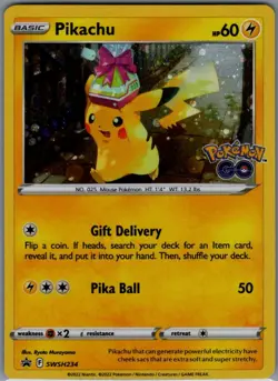 Pikachu Promo SWSH: Sword & Shield Promo Cards SWSH234 NM - Image 1