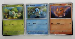 Bulbasaur Charmander Squirtle Pokemon Cards Cosmos Promo Set 046 047 048 (121) - Image 1