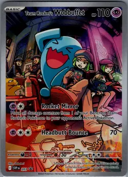 Team Rocket's Wobbuffet Promo SV: Scarlet & Violet Promo Cards 203 NM - Image 1