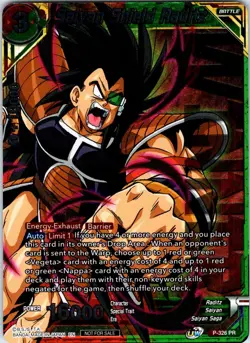 Saiyan Shield Raditz (Winner Stamped) Foil Tournament Promotion Cards P-326 NM - Image 1
