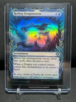 Roiling Dragonstorm - Showcase Foil - MTG Magic 2025 Tarkir: Dragonstorm - NM - Image 1