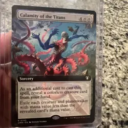 1x - Calamity of the Titans - (extended art) - Commander Masters - NM MTG - Image 2