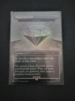 MTG Chaos Emerald Lotus Petal - 7037 White Foil, Sonic Secret Lair Magic - Image 1