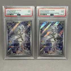 SEQUENTIAL SET PSA 9 Pokemon - Journey Together - Reshiram #167 & Stamped Topper - Image 1