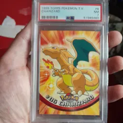 PSA 7 1999 Topps Pokemon TV Charizard #6 - Image 1