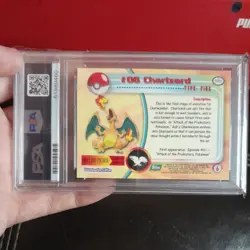 PSA 7 1999 Topps Pokemon TV Charizard #6 - Image 2
