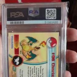 PSA 7 1999 Topps Pokemon TV Charizard #6 - Image 4