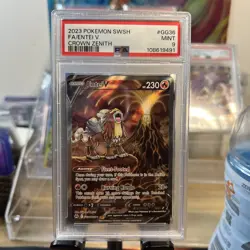 EL.TCG3 Entei V 2023 Pokemon Sword & Shield Crown Zenith Galarian Gallery PSA 9 - Image 1
