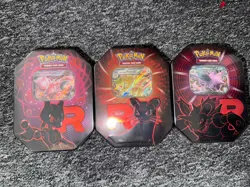 Pokemon TCG: Team Rocket Tin Destined Rivals - Set of 3 - brand new sealed - Image 1