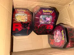 Pokemon TCG: Team Rocket Tin Destined Rivals - Set of 3 - brand new sealed - Image 2