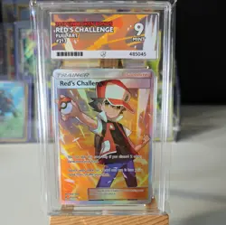 Pokemon TCG Reds Challenge 213/214 Full Art Graded ACE 9 Unbroken Bonds 2019 - Image 1