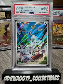 ◓Chatot 181/162 S&V Temporal Forces - Pokemon Full Art Illustration Rare PSA 10◓ - Image 1