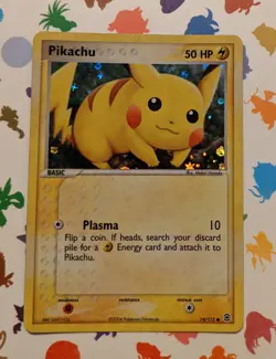 Pokemon TCG Pikachu 74/112 FireRed & LeafGreen Reverse Holo English 2004 - Image 1