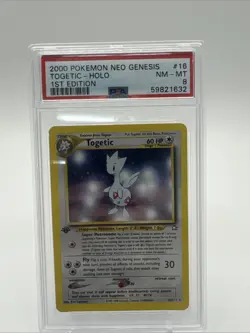 2000 Pokemon Neo Genesis 1st Edition Togetic #16 PSA 8 ‍ - Image 1
