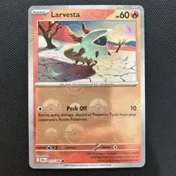 Pokemon, Larvesta, 015/086, Pokeball Reverse Holo, Black Bolt / White Flare - Image 2