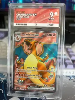 Pokemon TCG Charizard ex 183/165 Full Art Secret Rare ACE 9 - Image 1