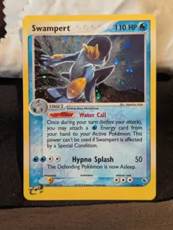 Pokemon TCG Swampert EX Ruby & Sapphire Reverse Holo Rare - Image 1