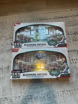 Pokemon Blooming Waters Premium Collection Scarlet & Violet 151 (2 Boxes) - Image 1