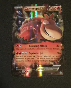 Pokemon TCG Camerupt EX 29/160 XY-Primal Clash Holo Card NM - Image 1