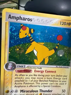 Nm swirl! 🌀 Ampharos lv 57 unseen forces holo 1/115 pokemon card lot 1/127 - Image 3