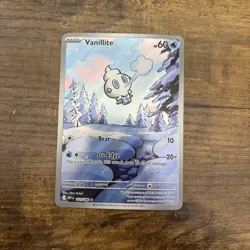 Pokemon TCG White Flare Vanillite Illustration Card 111/086 - Image 1