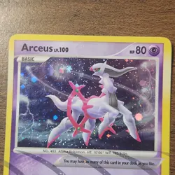 Arceus AR7 Special Holo Rare LP 2009 Pokemon Platinum Arceus Card TCG - Image 5