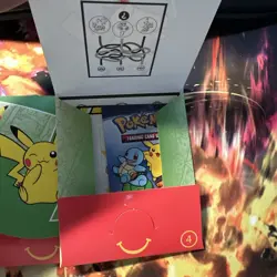 McDonalds 2021 Pokemon 25th Anniversary Trading Card Game Booster 3 Sealed Packs - Image 2