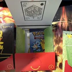 McDonalds 2021 Pokemon 25th Anniversary Trading Card Game Booster 3 Sealed Packs - Image 3