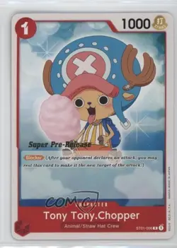 2022 One Piece Card Game: Straw Hat Crew ST01 Super Pre-Release Chopper - Image 1