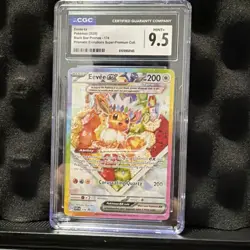 Eevee ex CGC 9.5 174 Scarlet & Violet Promo Holo EX Basic Pokemon Card 2025 - Image 1