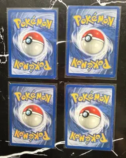 Pokemon TCG Pikachu, Bulbasaur, Charmander, Squirtle Kanto Starters Cards - Image 2
