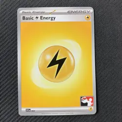 Basic Lightning Energy Non-Holo Play! Pokemon Prize Pack Series 5 Stamped (NM) - Image 1