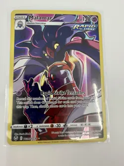 Pokemon Malamar TG06 Silver Tempest Trainer Gallery Ultra Rare Full Art Holo NM - Image 1