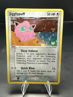 Pokemon Jigglypuff 65/112 EX Firered & Leafgreen Pokemon Card Reverse Holo Foil - Image 1