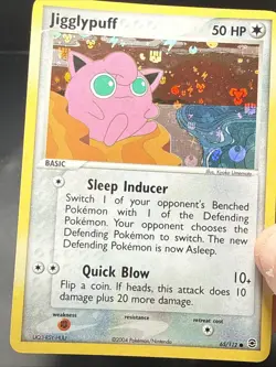 Pokemon Jigglypuff 65/112 EX Firered & Leafgreen Pokemon Card Reverse Holo Foil - Image 4